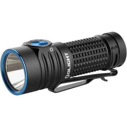Baton Turbo EDC Rechargeable Handheld Flashlight, 1000 Lumens Compact LED and 510 Meters Long Throw Powerful Light, with Two-Way Clip and Landyard for Camping, Home Use (Black)