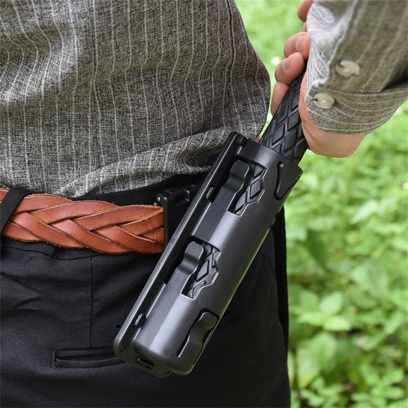 360 Degree Rotation Retractable Baton Case Holster Universal Extensible Baton Holder EDC Self Defense Outdoor Survial Tool