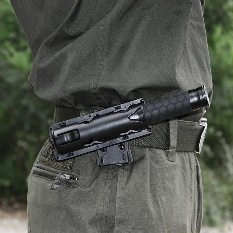 360 Degree Rotation Retractable Baton Case Holster Universal Extensible Baton Holder EDC Self Defense Outdoor Survial Tool