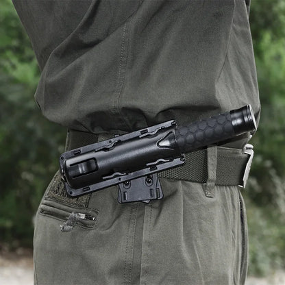 360 Degree Rotation Retractable Baton Case Holster Universal Extensible Baton Holder EDC Self Defense Outdoor Survial Tool