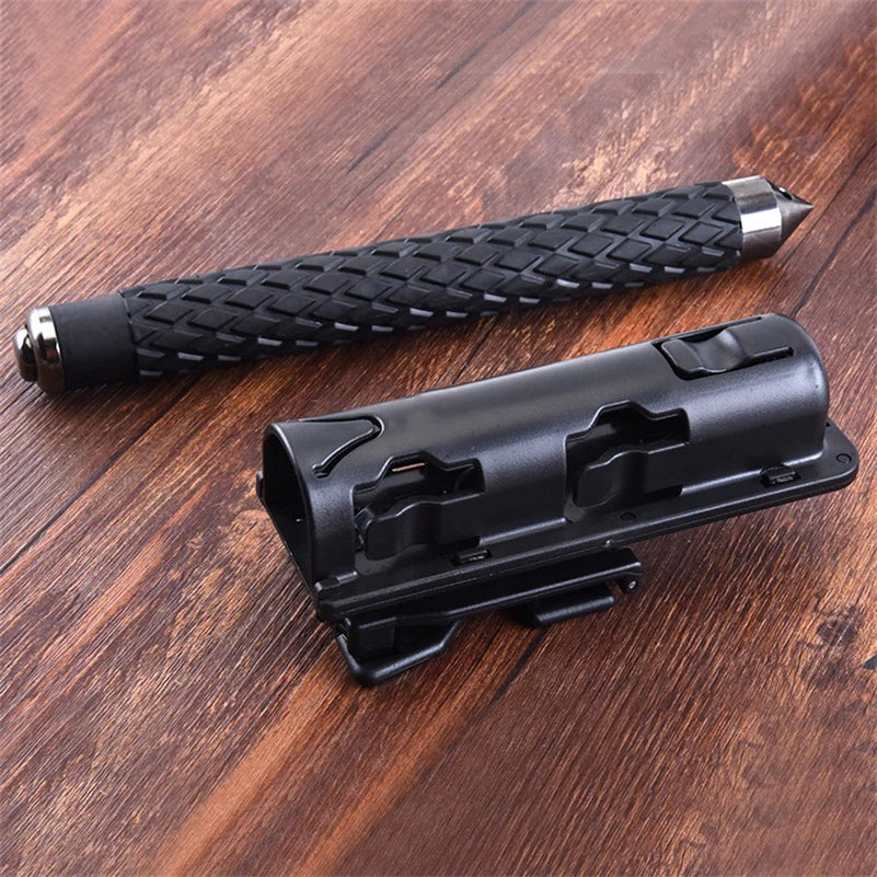 360 Degree Rotation Retractable Baton Case Holster Universal Extensible Baton Holder EDC Self Defense Outdoor Survial Tool
