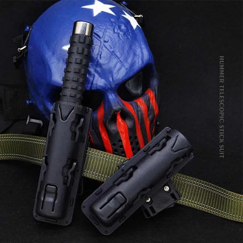 360 Degree Rotation Retractable Baton Case Holster Universal Extensible Baton Holder EDC Self Defense Outdoor Survial Tool