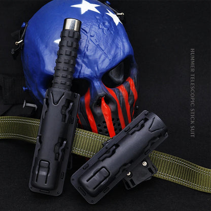 360 Degree Rotation Retractable Baton Case Holster Universal Extensible Baton Holder EDC Self Defense Outdoor Survial Tool